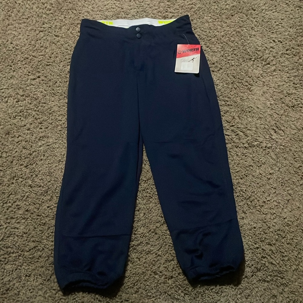 NWTs Women’s Worth Navy softball pants. Sz Medium